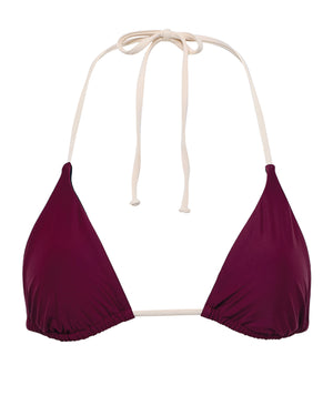 JOLIE TOP - BLOCKED - BORDEAUX