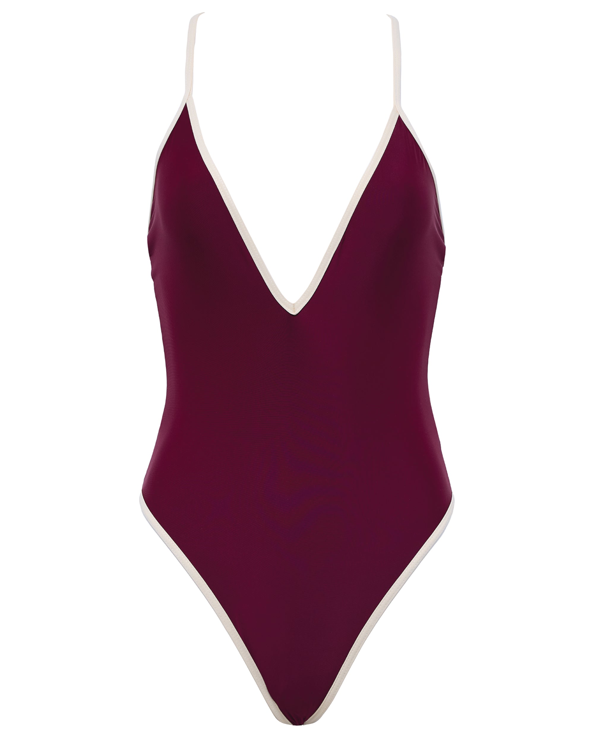 RILEY ONE PIECE - BLOCKED - BORDEAUX – VYB Swim