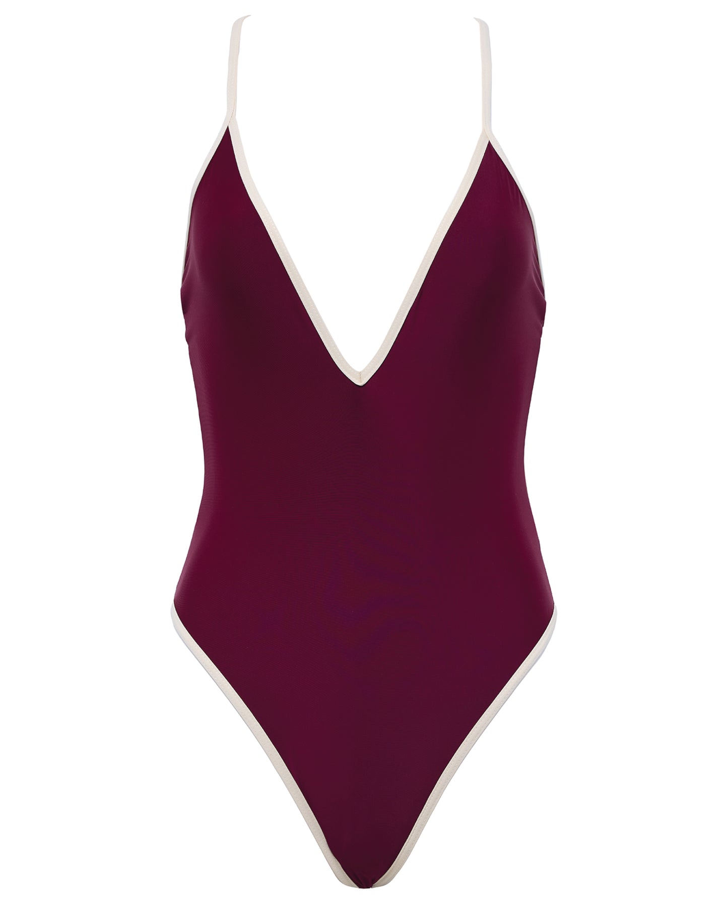 RILEY ONE PIECE - BLOCKED - BORDEAUX