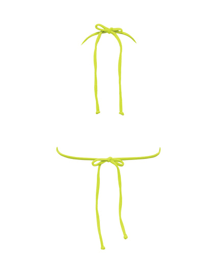 SCOTTIE TOP - LOVE TRIANGLE - CHARTREUSE