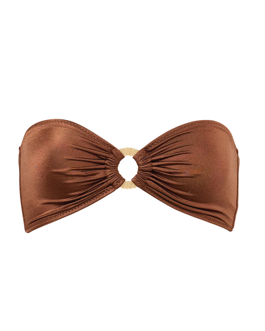 DOLLY TOP - SHINE - COFFEE BEAN
