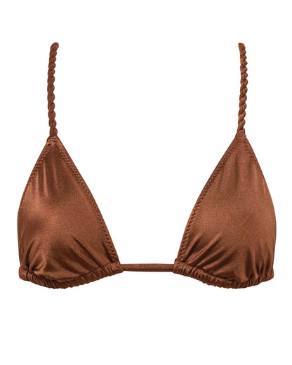 HOLLY TOP -SHINE - COFFEE BEAN
