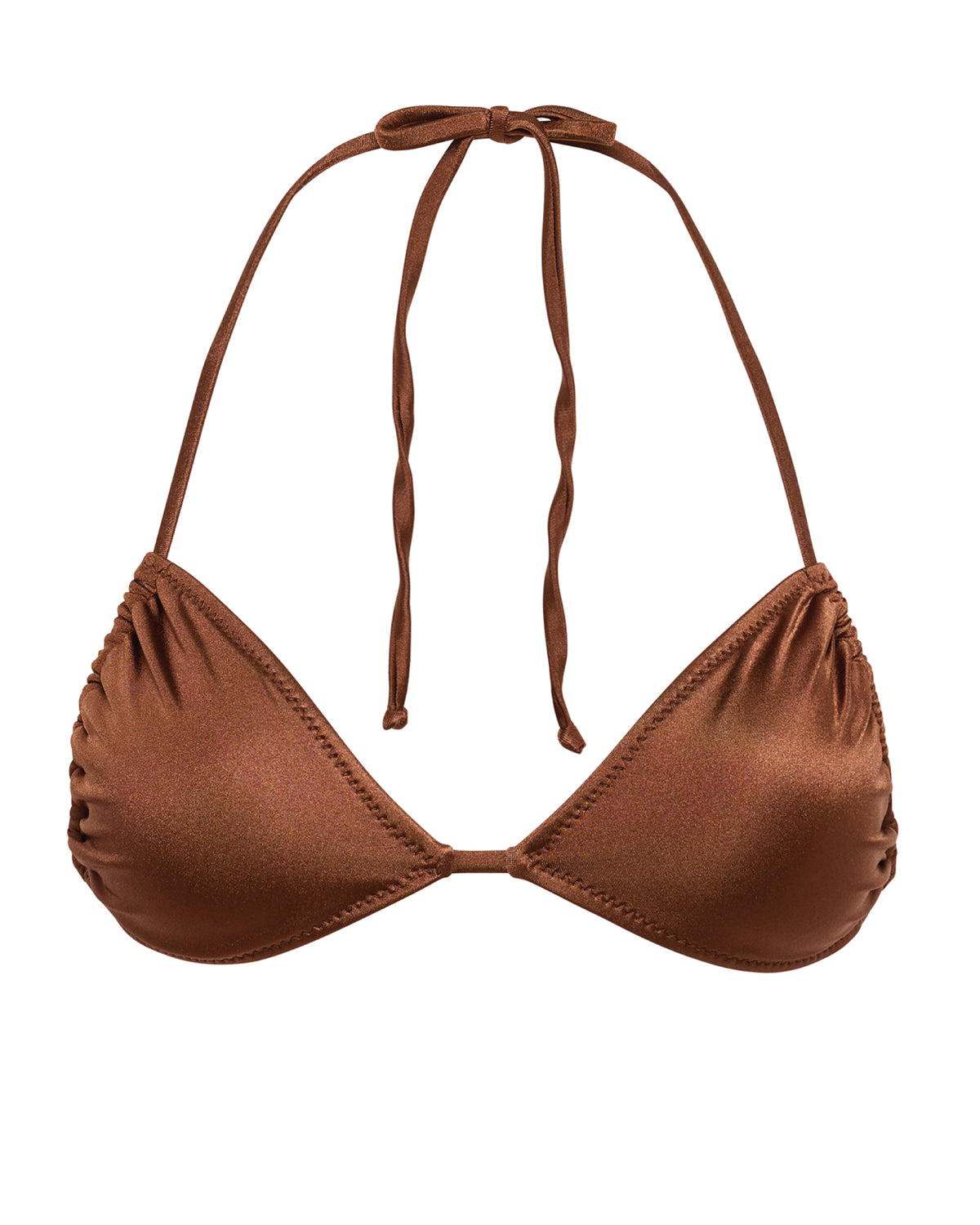 SADIE TOP - SHINE - COFFEE BEAN