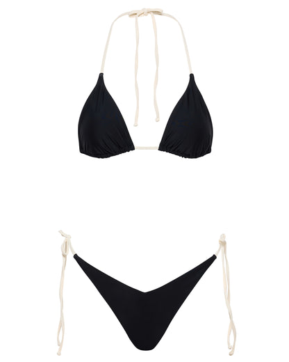 JOLIE TOP - BLOCKED - BLACK