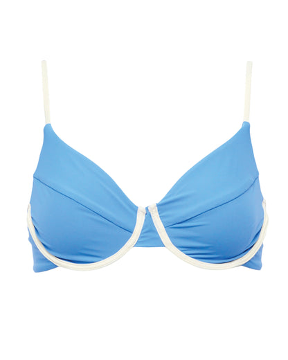 NOVA TOP - BLOCKED - BELIZE BLUE